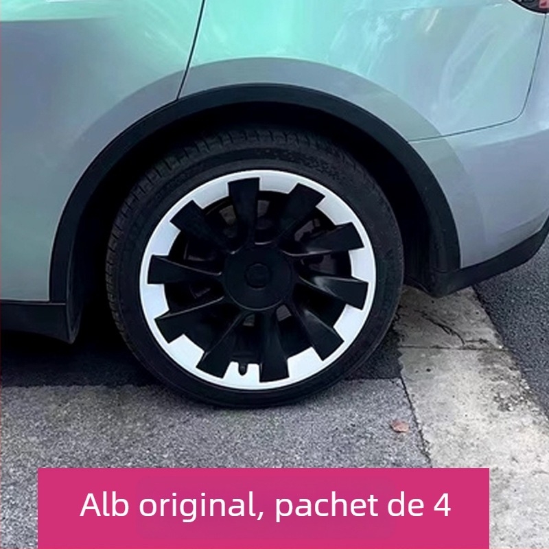 Capace de roți pentru Tesla Model Y, din plastic, marcă Independentă, compatibile cu vehicule Tesla