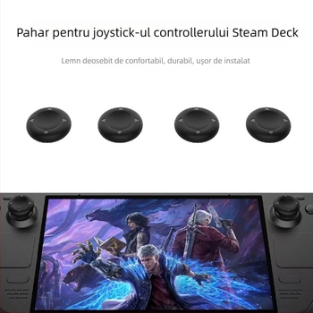 Kit de Protecție SteamDeck OLED: dopuri de praf, etichete pentru butoane/touchpad, capace din silicon pentru joystick (Compatibilitate: SteamDeck OLED/SteamDeck; Tip: set de protecție împotriva prafului; Greutate: 27 g; Versiune: Simplă)