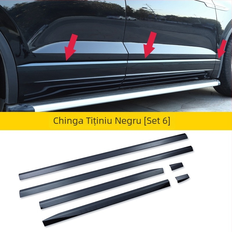 Touareg 2019-2021 Kit de profile ferestre și grilă frontală – oțel inoxidabil – Broadfield