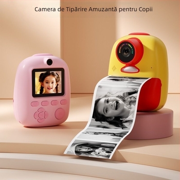 Cameră instant pentru copii D10 mini cu ecran LCD de 2,0 inchi, 9600w pixeli, stocare pe card TF