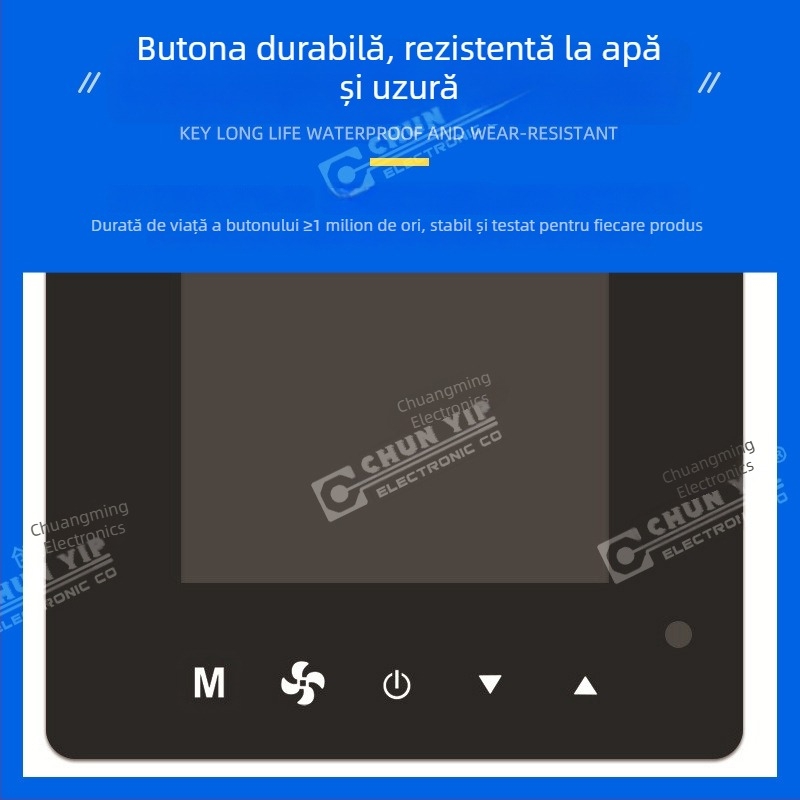 Comutator membrană PET cu suprafață tactilă capacitivă și panou de control din acrilic, imprimare silkscreen, pentru echipamente medicale