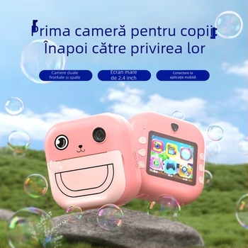 Cameră pentru copii cu imprimare coloră și conectivitate la telefon (Model Z269; 4.8 MP; Stocare TF card; Carcasă ABS; 6 ore baterie)