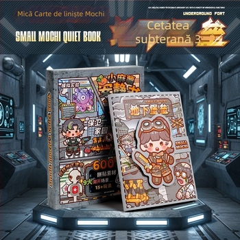 Carte liniștitoare pentru copii – Tema Little Mochi, Crăciun și Anul Nou, Stil Jiangnan antic, Jucărie pentru școala primară (Procesare și personalizare: Da; Brand: Alte; Pixeli totali: Alte)