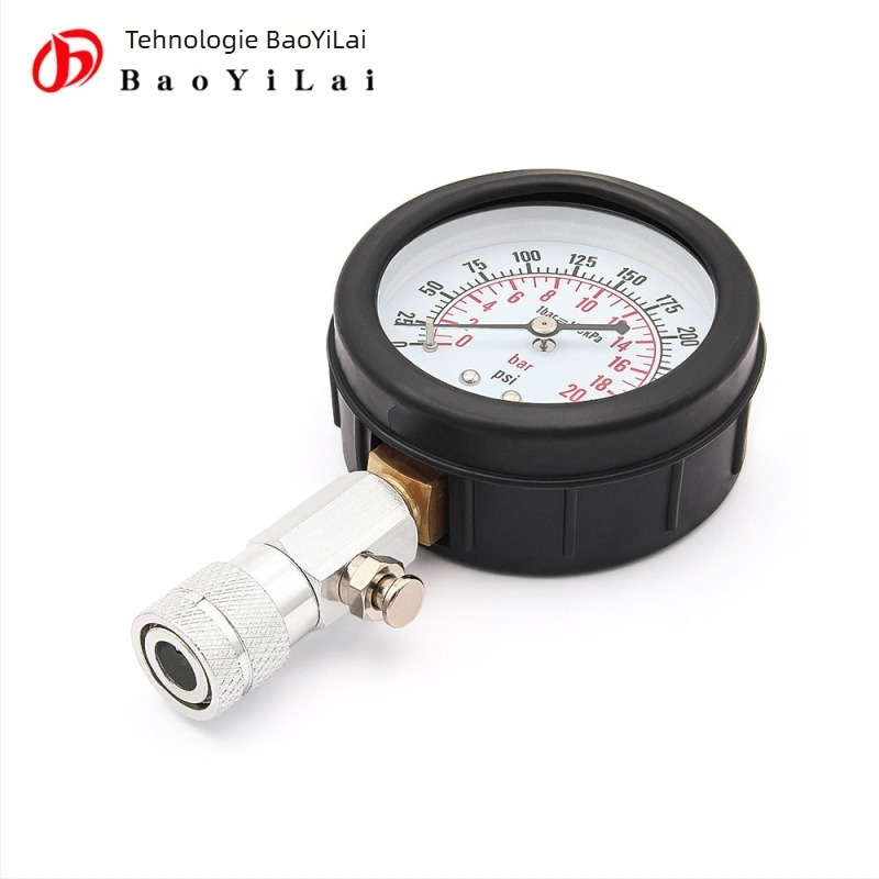 Manometru de presiune a cilindrului motor pentru autoturisme și motociclete, Model: Pressure Gauge, Detectare: presiune a cilindrului motor, Temperatura de lucru: -20°C până la 80°C