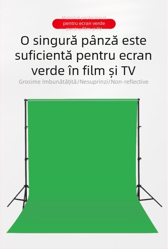 Fundal fotografic din pânză - Verde, Material: fibră de carbon, Compatibil universal, Brand: Opțiune implicită