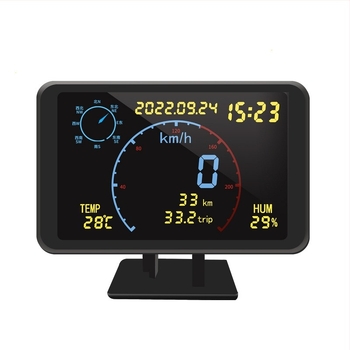 Wollip W01 GPS Beidou Monitor Viteza și Kilometraj, pentru toate modelele, de uz general, alimentare USB, HUD multi-funcțional