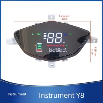 Instrument Y8 pentru vehicule electrice – precizie în milimetri; potrivit pentru mașini și motociclete electrice; personalizare disponibilă.