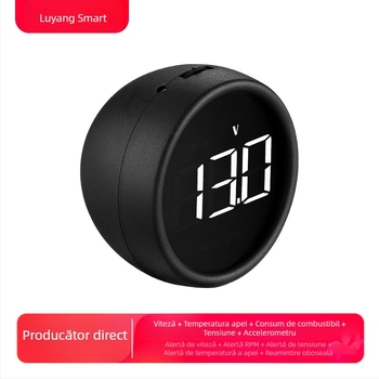 Display HUD pentru automobil – Instrument OBD II cu viteză, consum de combustibil și temperatură a apei – Model B1, ABS+PC, alimentare USB