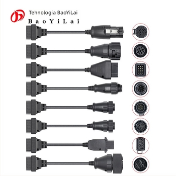 Truck Line cabluri 8 în 1 pentru detectarea defectelor auto, Sisteme de calcul auto, 12-24V, -60°C până la 60°C, Model B