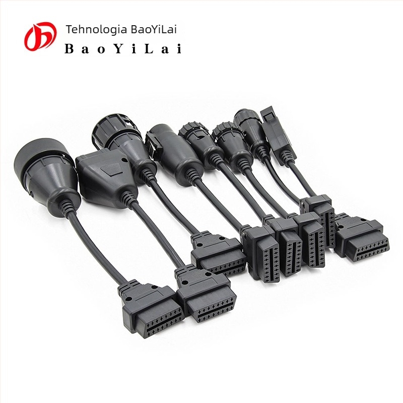 Truck Line cabluri 8 în 1 pentru detectarea defectelor auto, Sisteme de calcul auto, 12-24V, -60°C până la 60°C, Model B
