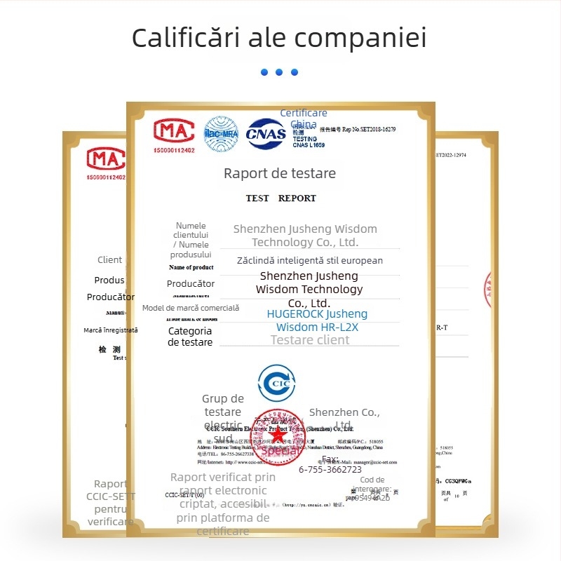 Încuietoare inteligentă pentru ușă cu amprentă și recunoaștere facială, interfon video, model D2r-t, stocare amprente 100, timp de scanare <0,5 s, >100000 cicluri de deblocare, interval temperatură -35°C până la 75°C