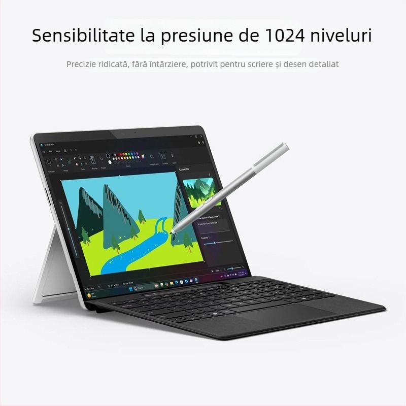 Stilus Surface cu control prin atingere, carcasă din metal, design electronic universal pentru dispozitive Surface; potrivit pentru telefoane, calculatoare și tablete