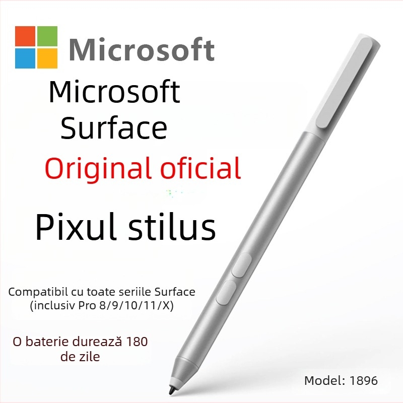 Stilus Surface cu control prin atingere, carcasă din metal, design electronic universal pentru dispozitive Surface; potrivit pentru telefoane, calculatoare și tablete