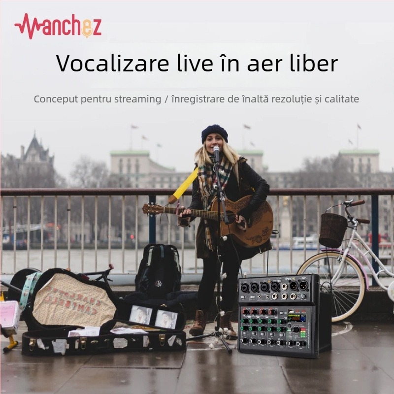 URX interfață audio OTG cu 7 canale pentru streaming mobil și înregistrare profesională pe PC.