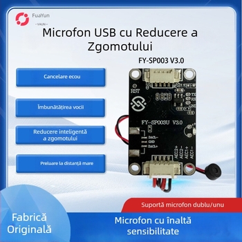 Modul USB microfon cu anulare ecou și reducere inteligentă a zgomotului, FY-SP003U, interfață USB 2.0 Plug-and-Play, compatibil cu metoda de introducere Iflytek și interfonul vizual de la ușă
