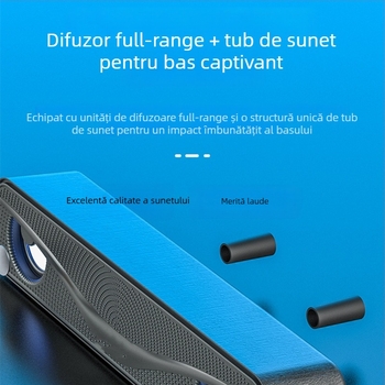 Boxă pentru calculator, desktop și laptop, cu conexiune prin cablu, subwoofer, sunet de înaltă calitate și iluminare colorată