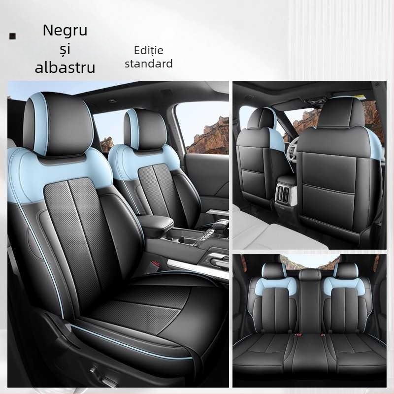 Perne de șezut auto Fangcheng Leopard Titanium, acoperire completă a scaunului, universal pentru toate anotimpurile, piele rezistentă la uzură