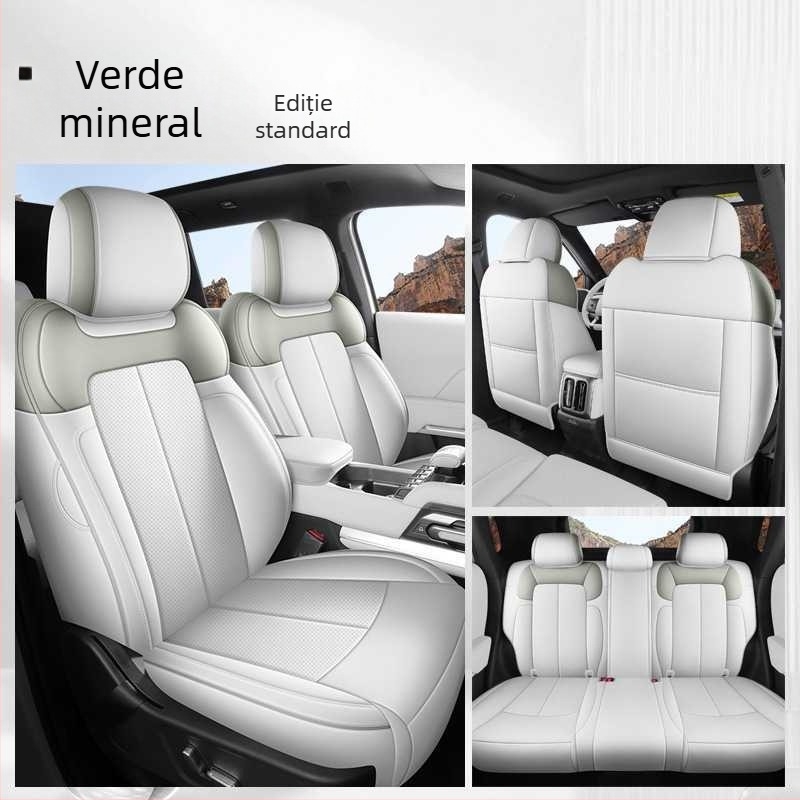 Perne de șezut auto Fangcheng Leopard Titanium, acoperire completă a scaunului, universal pentru toate anotimpurile, piele rezistentă la uzură