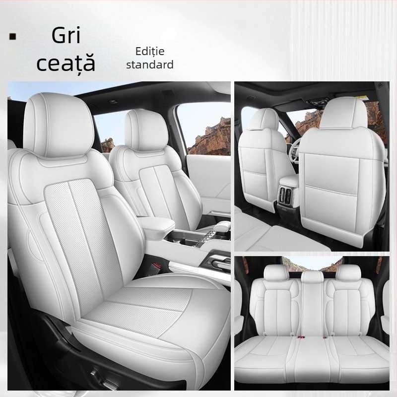 Perne de șezut auto Fangcheng Leopard Titanium, acoperire completă a scaunului, universal pentru toate anotimpurile, piele rezistentă la uzură