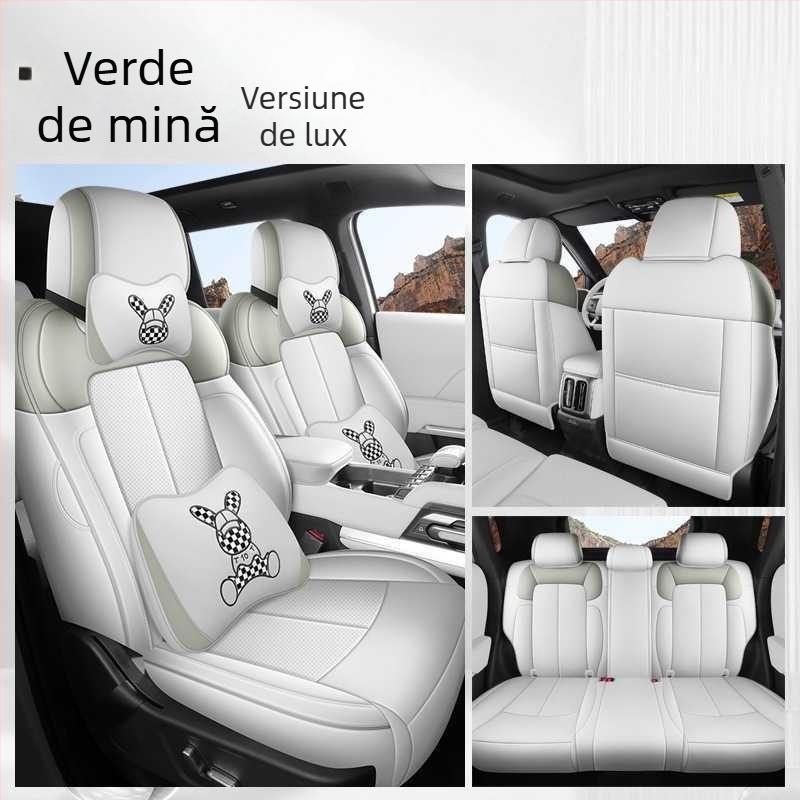Perne de șezut auto Fangcheng Leopard Titanium, acoperire completă a scaunului, universal pentru toate anotimpurile, piele rezistentă la uzură