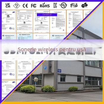 Sonerie wireless pentru casă – 38 de tonuri, volum mare, poate penetra pereții, rază lungă, alimentare CR2032