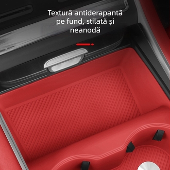 Night shark S7 pad silicon pentru pahare în mașină – încărcare wireless, accesoriu pentru consola centrală, suport pentru pahar