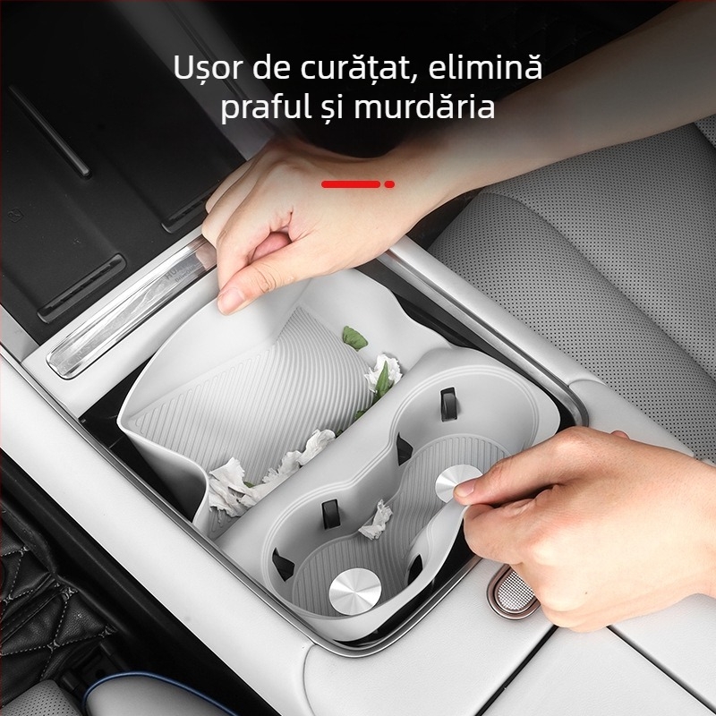 Night shark S7 pad silicon pentru pahare în mașină – încărcare wireless, accesoriu pentru consola centrală, suport pentru pahar