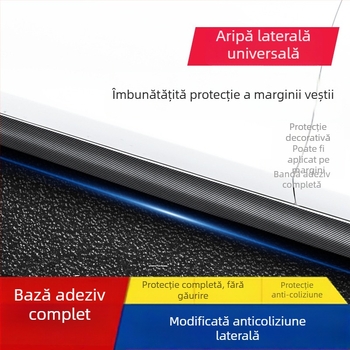 Bandă pentru pragul mașinii, Delano PVC, fibră de carbon, model 08