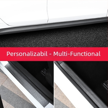 Bandă pentru pragul mașinii, Delano PVC, fibră de carbon, model 08