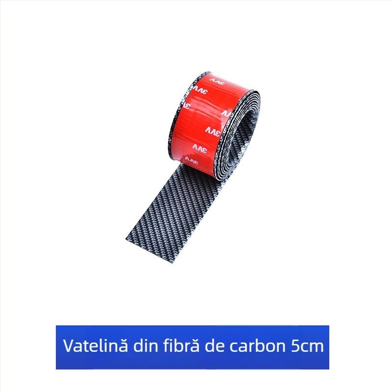 Bandă pentru pragul mașinii, Delano PVC, fibră de carbon, model 08