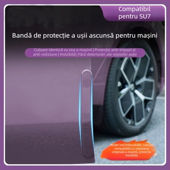 Bandă anti-coliziune pentru ușa Su7, protecție din plastic pentru marginile portierelor și caroserie, compatibilă cu Su7