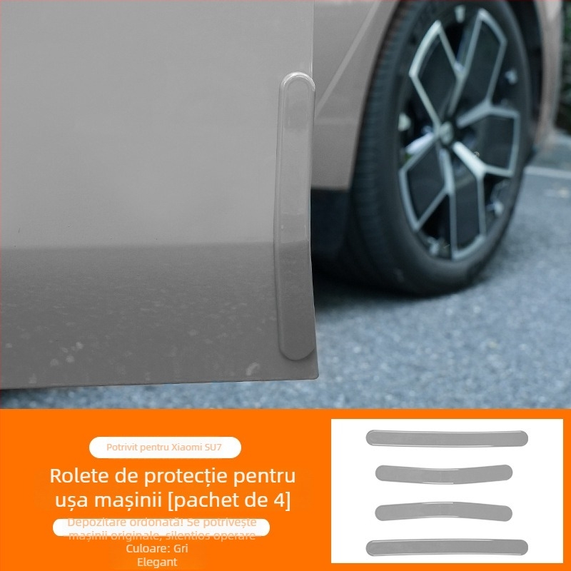 Bandă anti-coliziune pentru ușa Su7, protecție din plastic pentru marginile portierelor și caroserie, compatibilă cu Su7