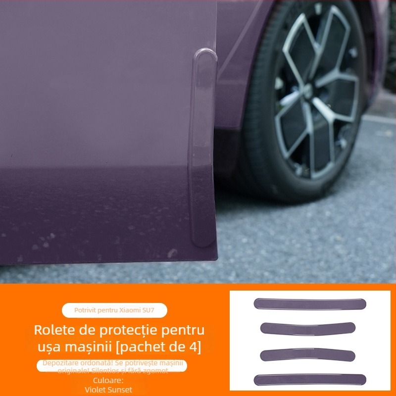 Bandă anti-coliziune pentru ușa Su7, protecție din plastic pentru marginile portierelor și caroserie, compatibilă cu Su7