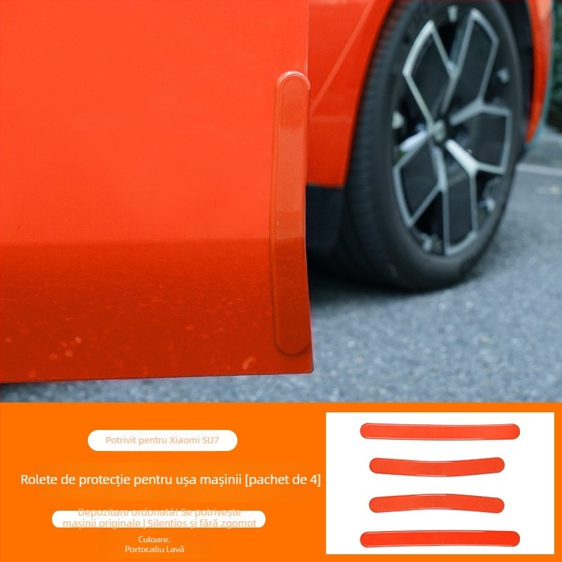 Bandă anti-coliziune pentru ușa Su7, protecție din plastic pentru marginile portierelor și caroserie, compatibilă cu Su7