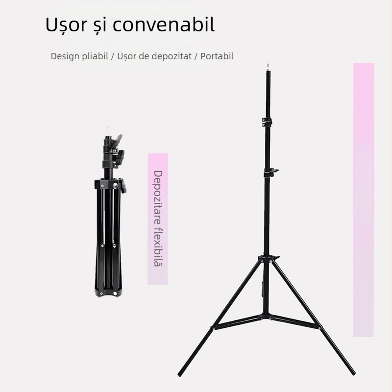 Trepied pentru cameră/PTZ pentru fotografie și streaming live — Yingzheng 1-1119, material plastic, sarcină maximă 6–10 kg, greutate 650 g