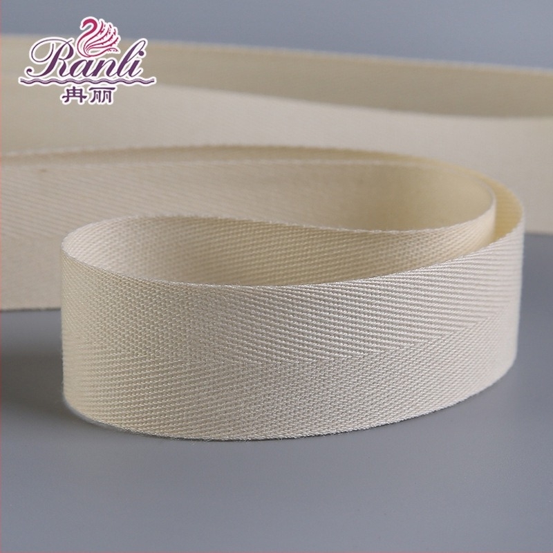 Bandă din bumbac cu model herringbone, bumbac 60s, accesorii textile pentru îmbrăcăminte, DIY și uz industrial