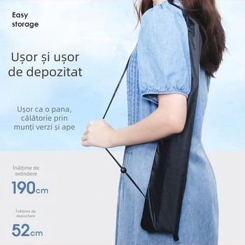 Trepied de podea din aliaj de aluminiu pentru telefon, streaming live – 5 secțiuni, încărcare maximă 2 kg, țevi cu diametre 25–22–19–16–14 mm