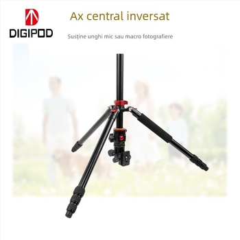 Stativ de fotografiat panoramic cu axă centrală orizontală și monopod detașabil, capacitate de încărcare 8 kg, înălțime de lucru 1,93 m, diametru maxim al tubului 25 mm, 4 secțiuni, lungime pliere 0,46 m