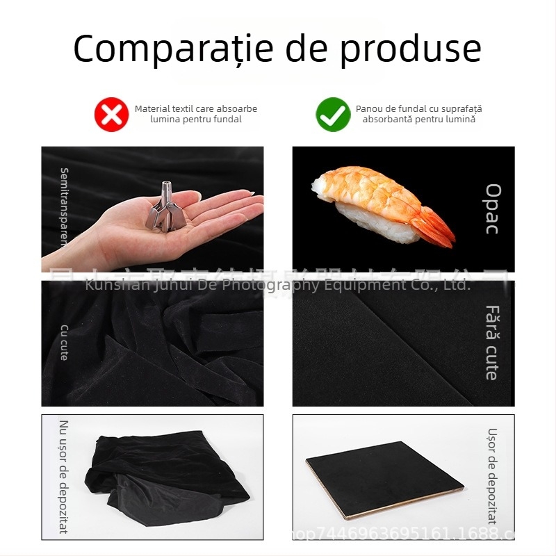 Panou de fundal pentru fotografierea produselor - țesătură cu flocking - ne-reflectiv - State Illusion