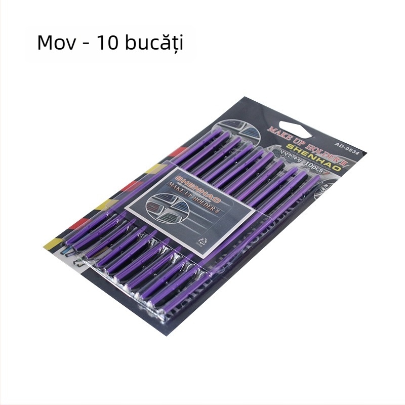 Clips decor pentru duza de aer a mașinii – bandă decorativ cromată, PVC adeziv moale, compatibil universal, etichetare privată licențiată, brand Shun Wei