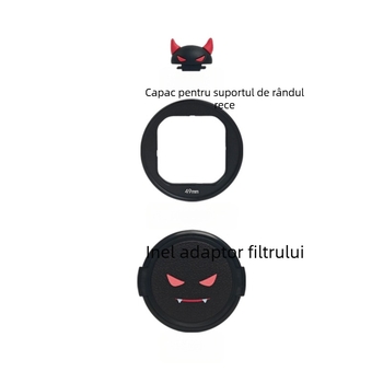 Inel adaptor filtru Insta360 AcePro2, capac de obiectiv și capac pentru hot shoe – Canon compatibil