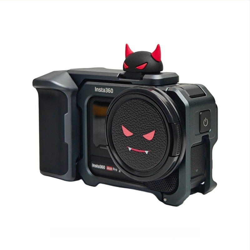 Inel adaptor filtru Insta360 AcePro2, capac de obiectiv și capac pentru hot shoe – Canon compatibil