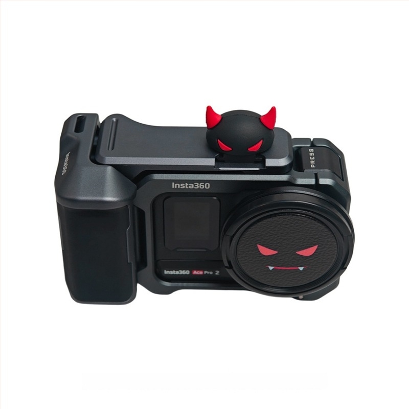 Inel adaptor filtru Insta360 AcePro2, capac de obiectiv și capac pentru hot shoe – Canon compatibil