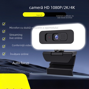 Cameră USB PTZ inteligentă, 4K 3840x2160, 30fps, focalizare automată, microfon încorporat, fără driveri