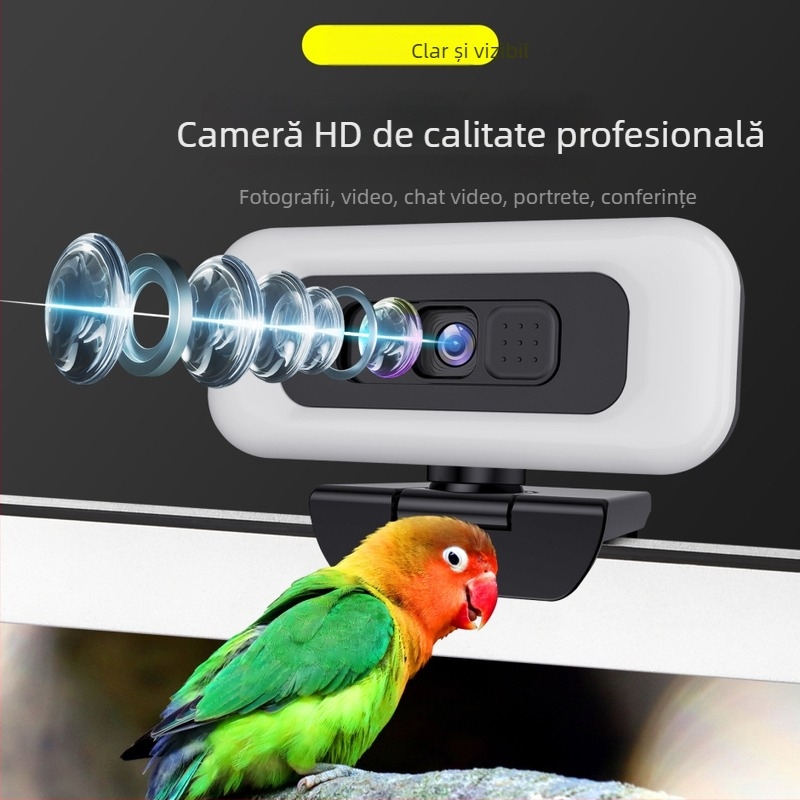 Cameră USB PTZ inteligentă, 4K 3840x2160, 30fps, focalizare automată, microfon încorporat, fără driveri