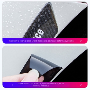 Bandă reflectorizantă pentru aripa roții – adeziv anti-coliziune, universală, Model Wheel Eyebrow 001, Material: TPE, Origine: Guangdong