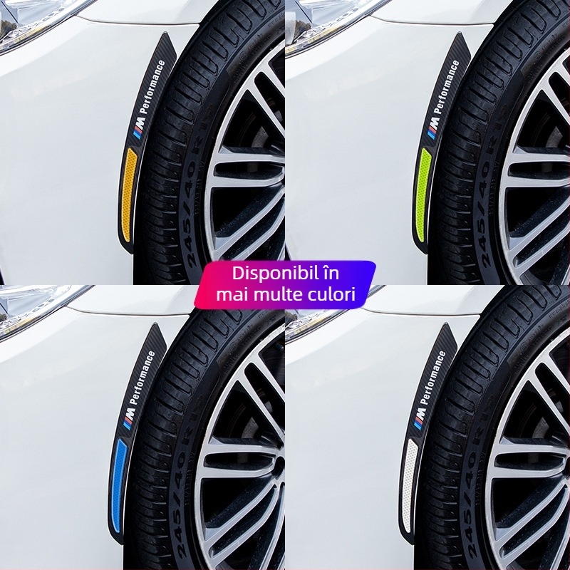 Bandă reflectorizantă pentru aripa roții – adeziv anti-coliziune, universală, Model Wheel Eyebrow 001, Material: TPE, Origine: Guangdong