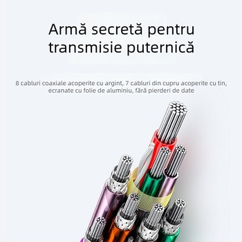 Cablu de date USB-A la USB-C, USB 3.0/3.1 viteză înaltă până la 10 Gbps, conector Type-C, cupru fără oxigen cu ecranare multistrat, încărcare PD până la 60W (3A/20V)