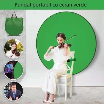 Panou de fundal cu ecran verde pentru fotografie și streaming, panou de susținere suspendat, Brand Fun New
