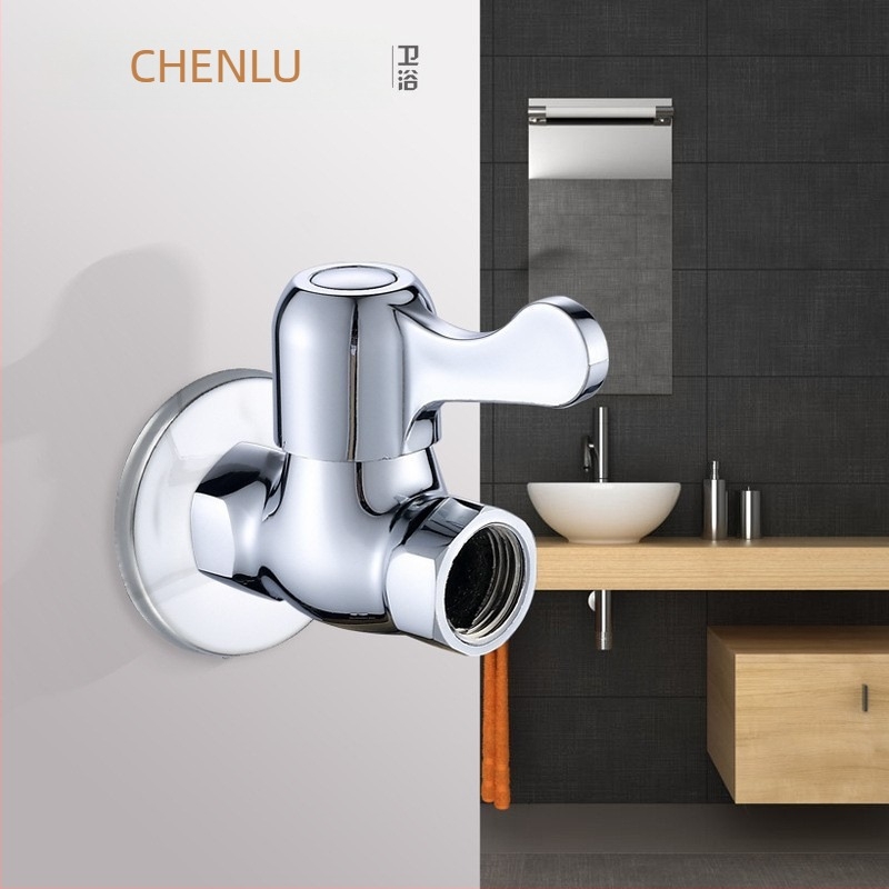 Valvă din cupru 1/2 inch, drept, montaj în perete, deschidere rapidă, filete interne și externe